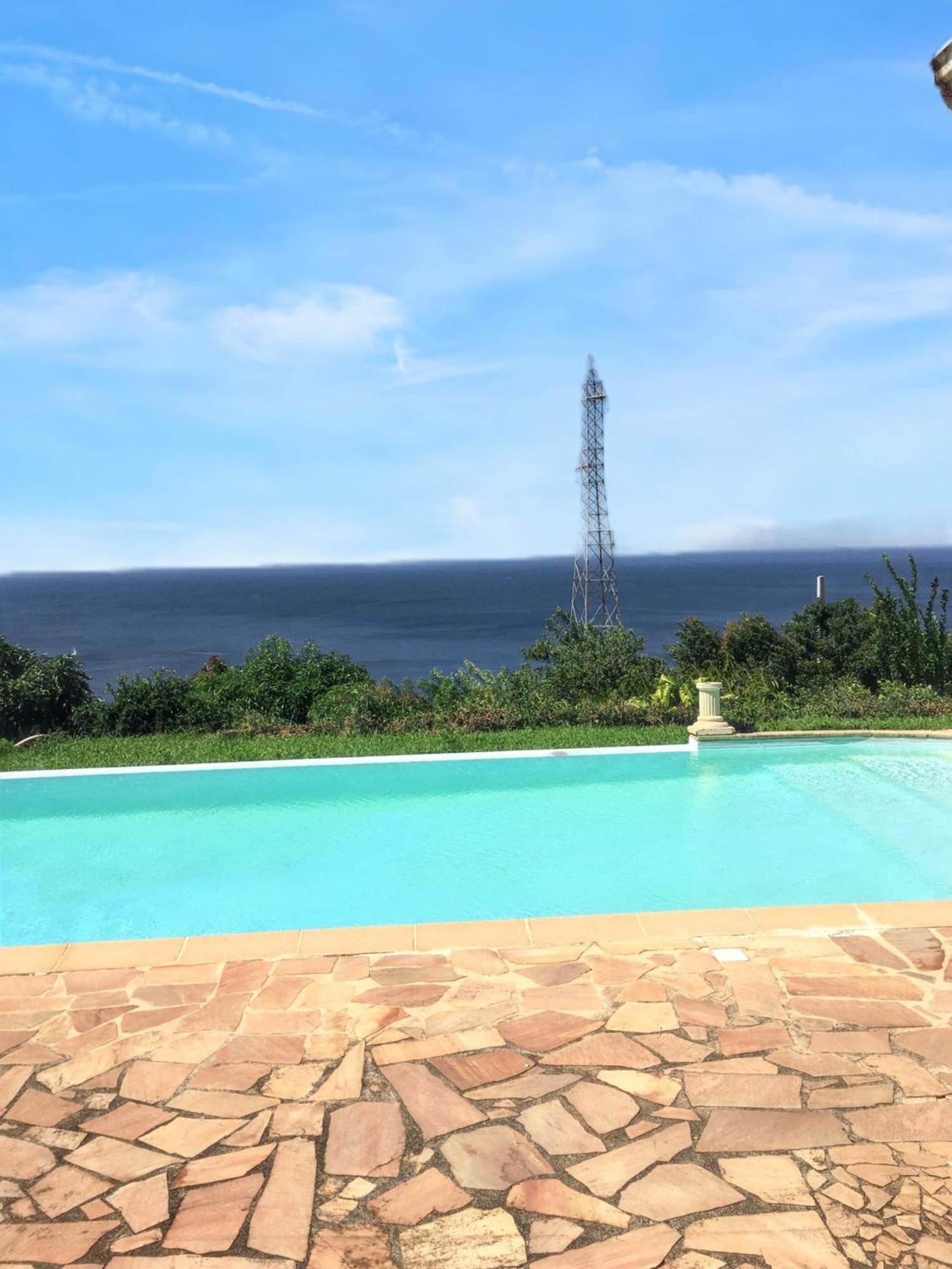 Villa Enchantee Avec Vue Sur Mer Et Piscine Au Carbet Le Carbet Exteriör bild